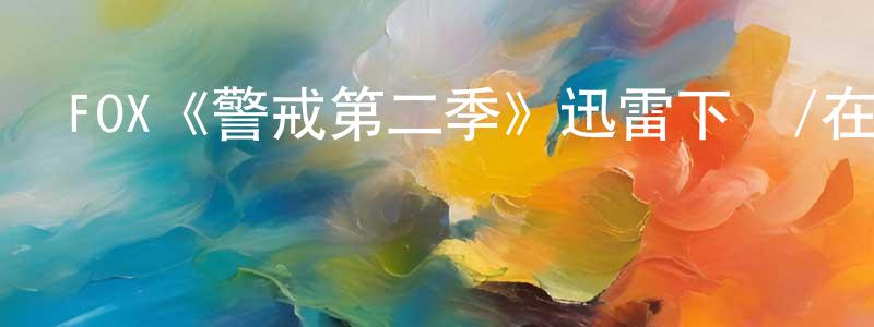 陳寰的網絡影視資源,FOX《警戒第二季》迅雷下載/在線觀看/百度云-犯罪/歷史載-美劇天堂